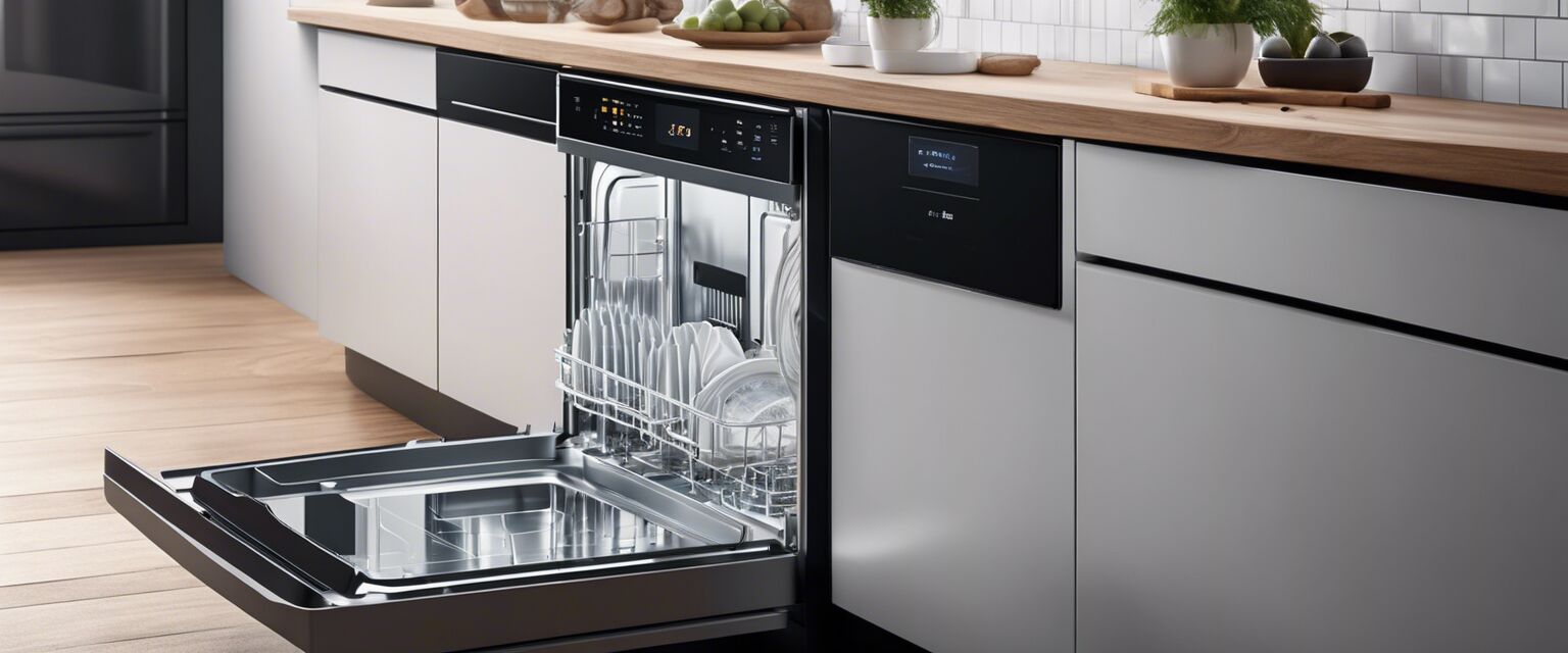 Smart dishwasher with touchless features